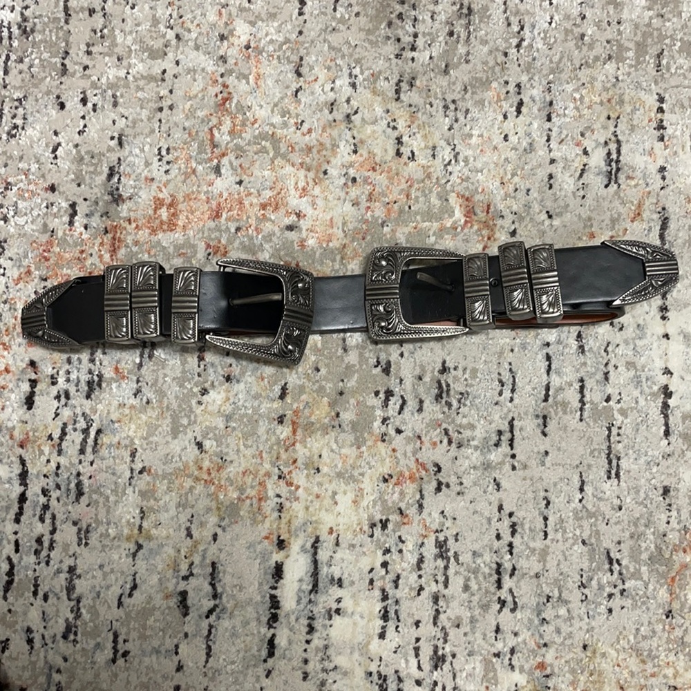 Big Double-buckle Western Belt